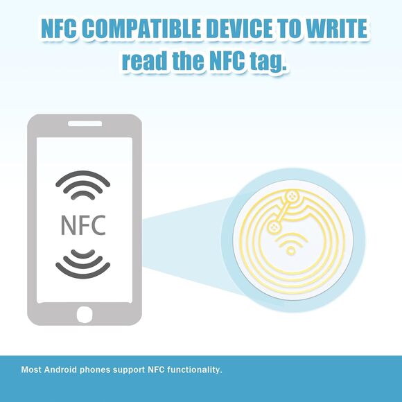 30 units - NFC NTAG215 Coin Cards Tags rewritable + 29 Acrylic Capsule Holder - Picture 3 of 3